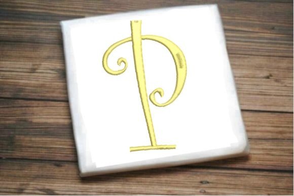 Beautiful Capital P Letter Monogram