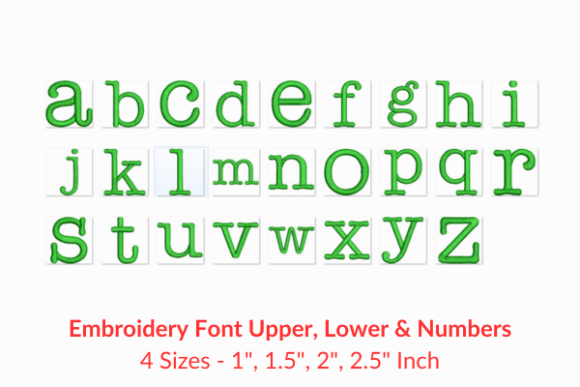 Typewriter Font: A Personalized Embroidery Classic